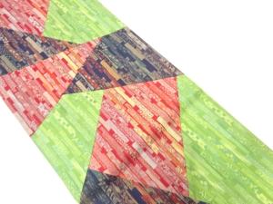 切り嵌め名物裂織出し全通袋帯